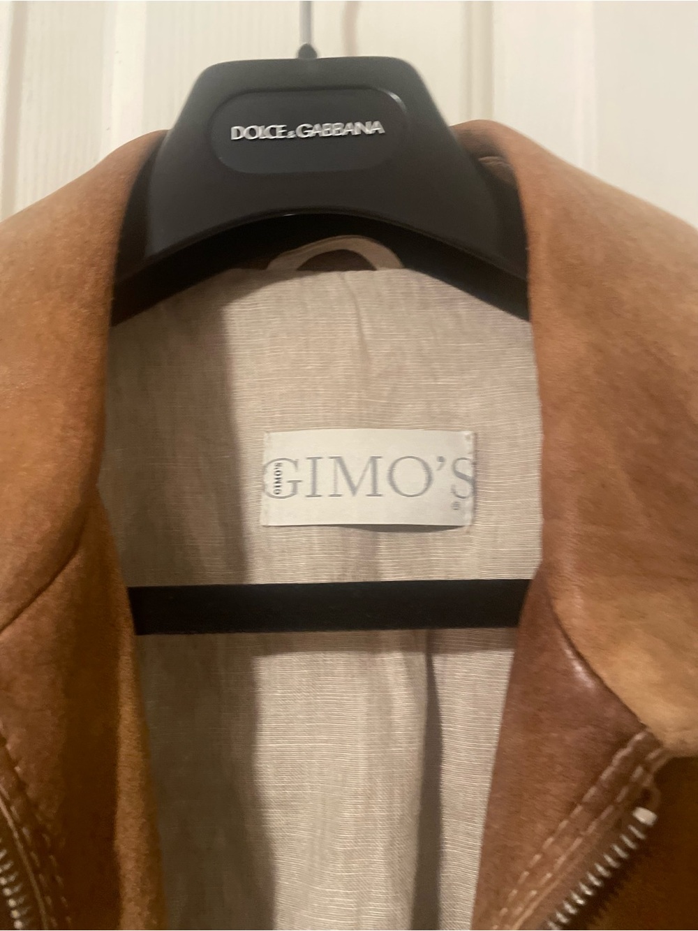 Dolce & Gabbana Brown Suede Bomber Jacket
